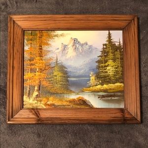 L. Bonner Vintage Mountain Landscape Painting